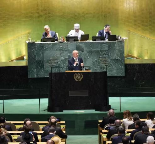 Lula na abertura da Assembleia Geral da ONU / Foto: Michael M. Santiago, Getty Images, AFP e O Globo